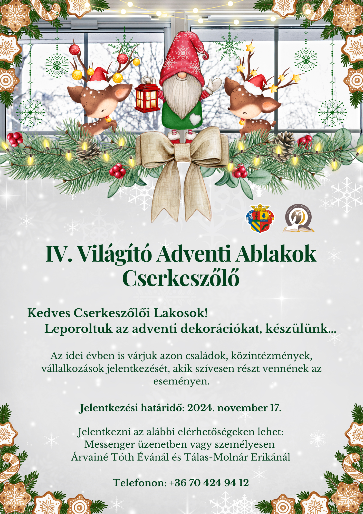 Világító Adventi Ablakok