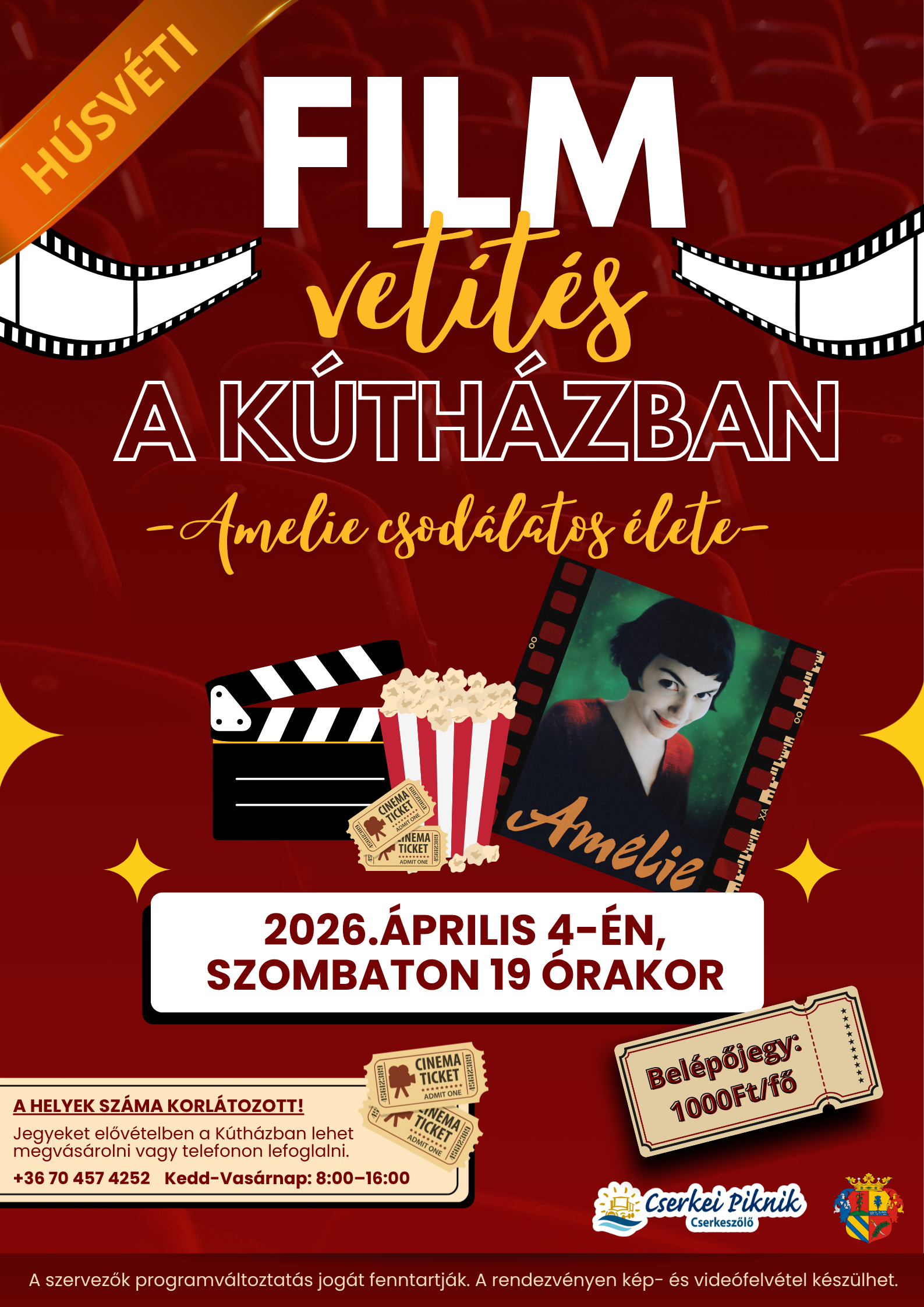 Húsvéti filmvetítés a Kútházban