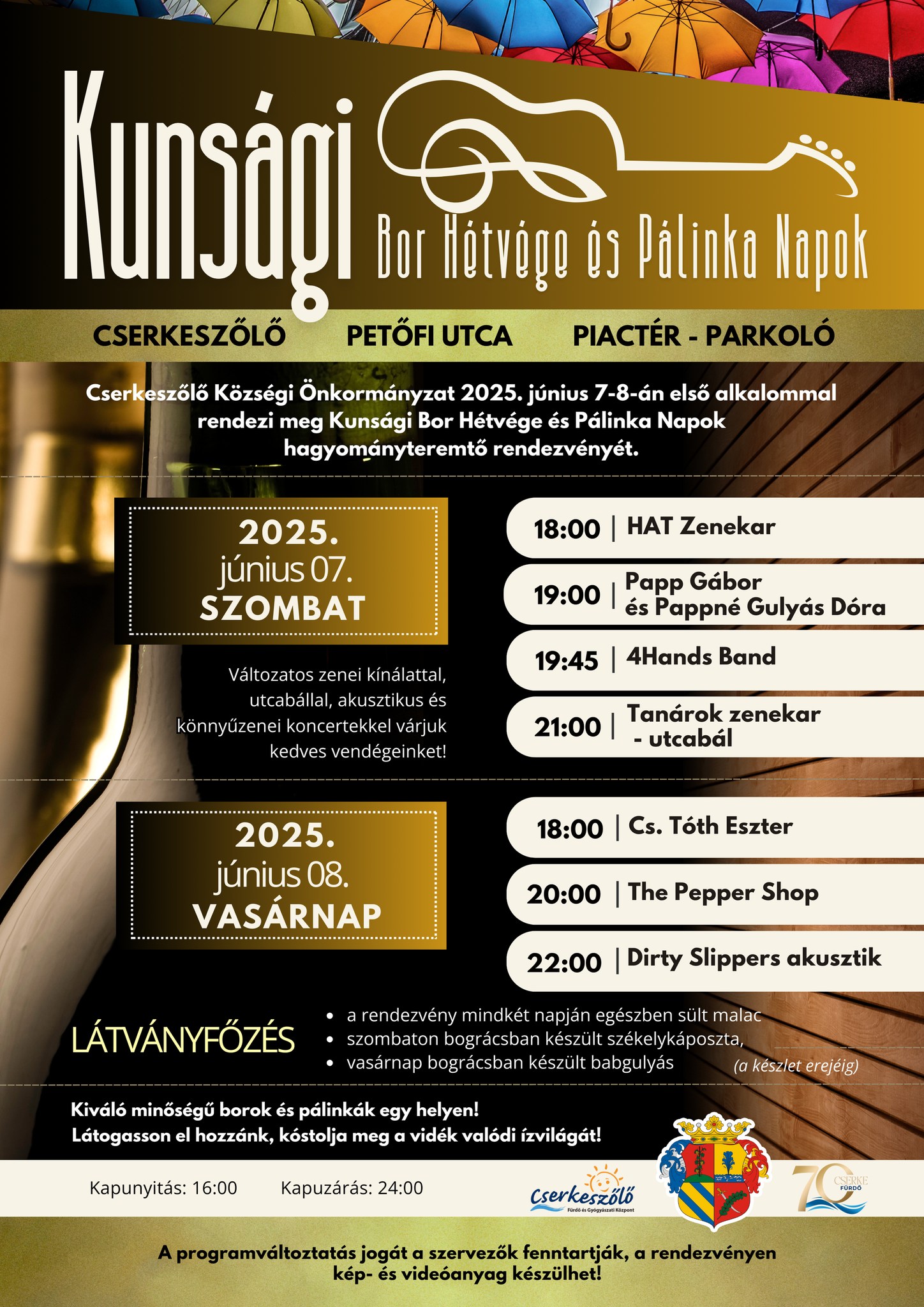 Kunsági Bor Hétvége és Pálinka Napok