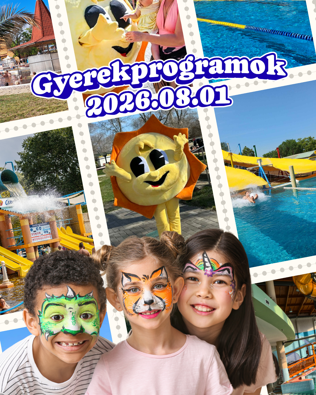 Szombati gyerekprogramok a fürdőben