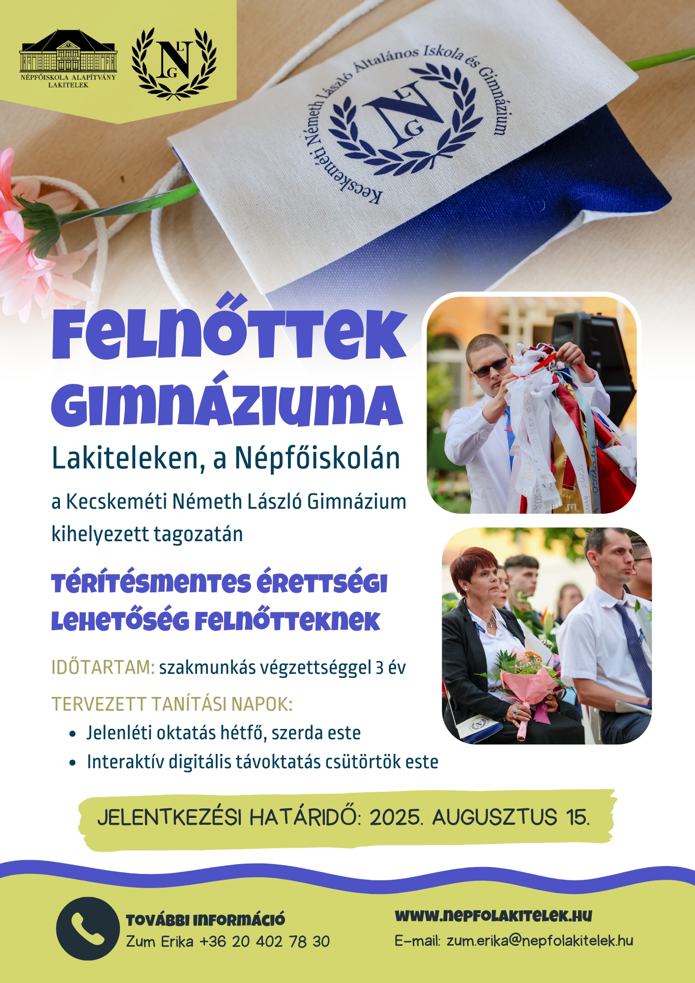 Érettségi lehetőség felnőtteknek