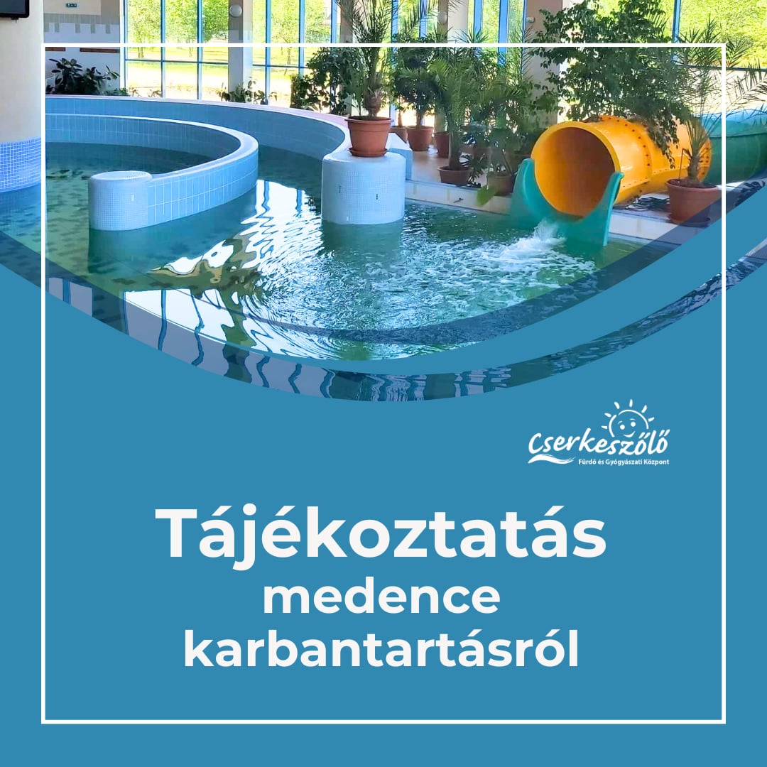 Tájékoztatás medence karbantartásról