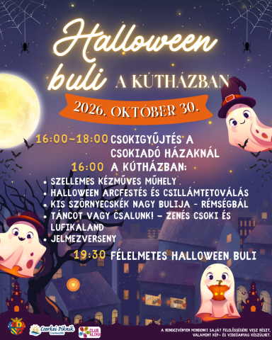 Halloweeni buli a Kútházban