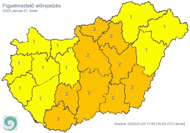 Ónos eső riasztás!